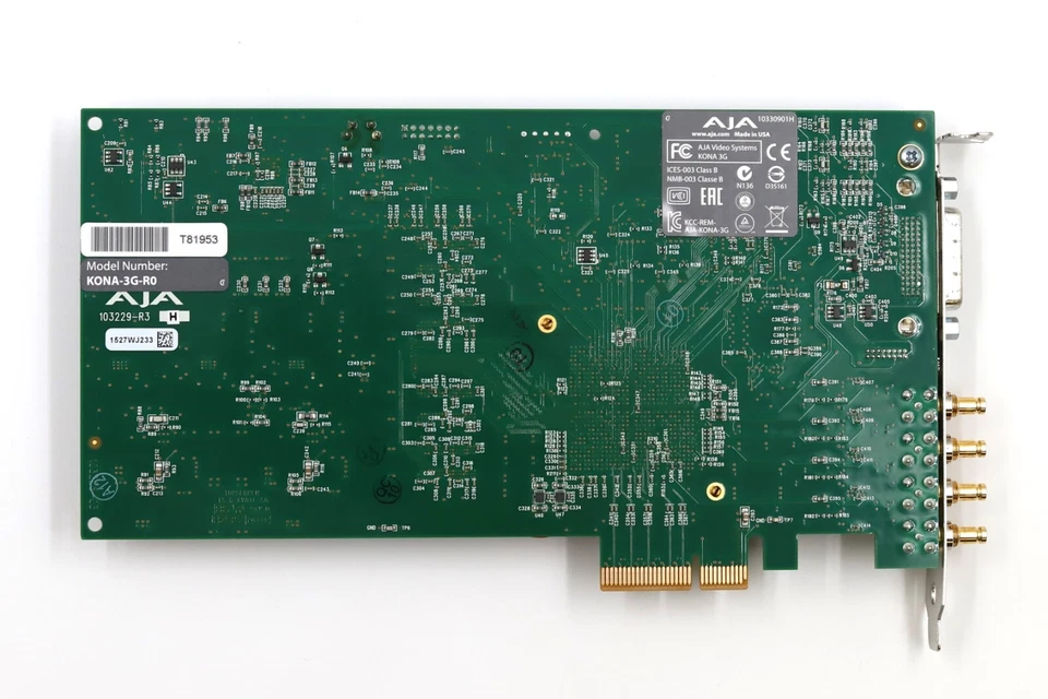 AJA 2K 3G Dual-Link HD/SD PCIe HDMI PCIe Video Card P/N: KONA-3G-R0 Tested - Image 4 of 4