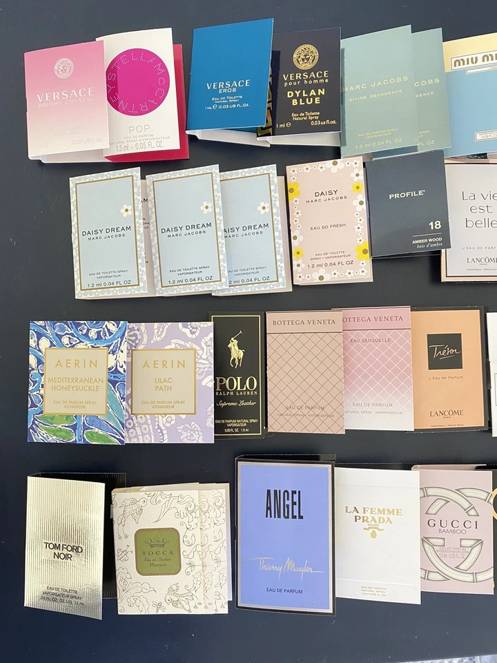 Perfume Samples Lot - 60 Items Dolce, Chloe, Dior, Versace, Gucci Polo Cartier - Image 3 of 4