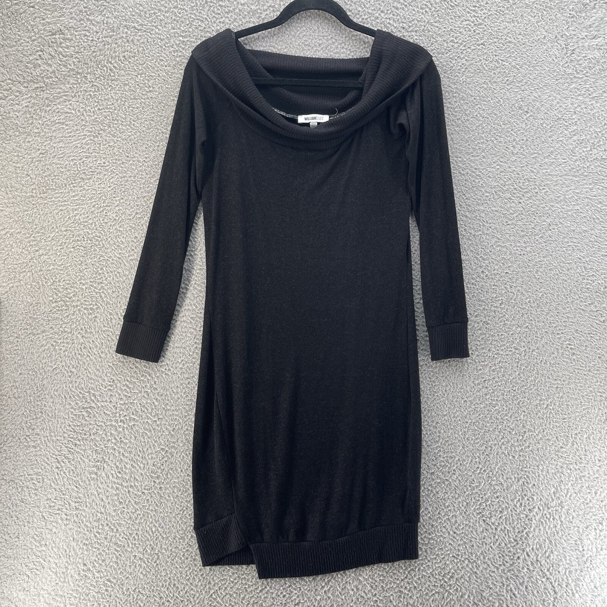 asymmetrical hem sweater dress Gianna Asymmetrical Fringe Dress main image 1