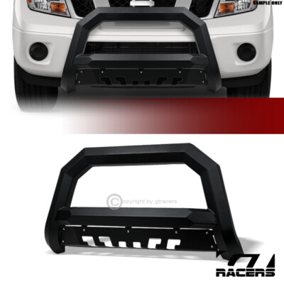 For 2005-2021 Frontier/Xterra Matte Black AVT Angular Bull Bar Push Bumper Guard