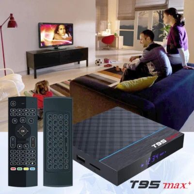 T95 MAX+ 8K UHD Dual WiFi 32GB/4GB DDR3 Android Bluetooth Streaming TV Box Set