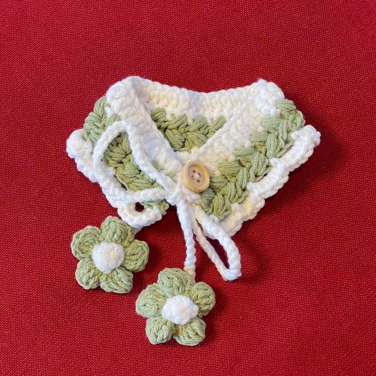 Crochet dog collar cheap