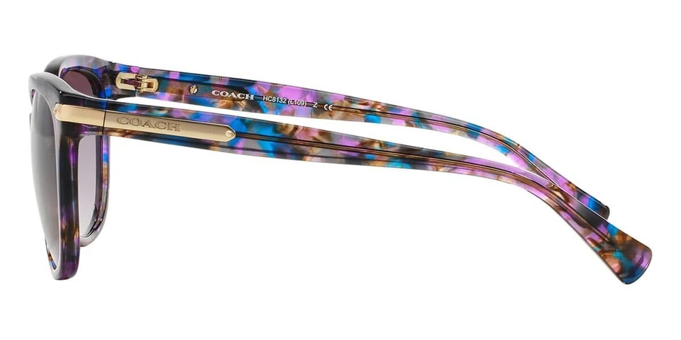 Gafas de sol Coach para mujer HC8132 52888H púrpura confeti ojo de gato púrpura degradado Foto 3 de 3