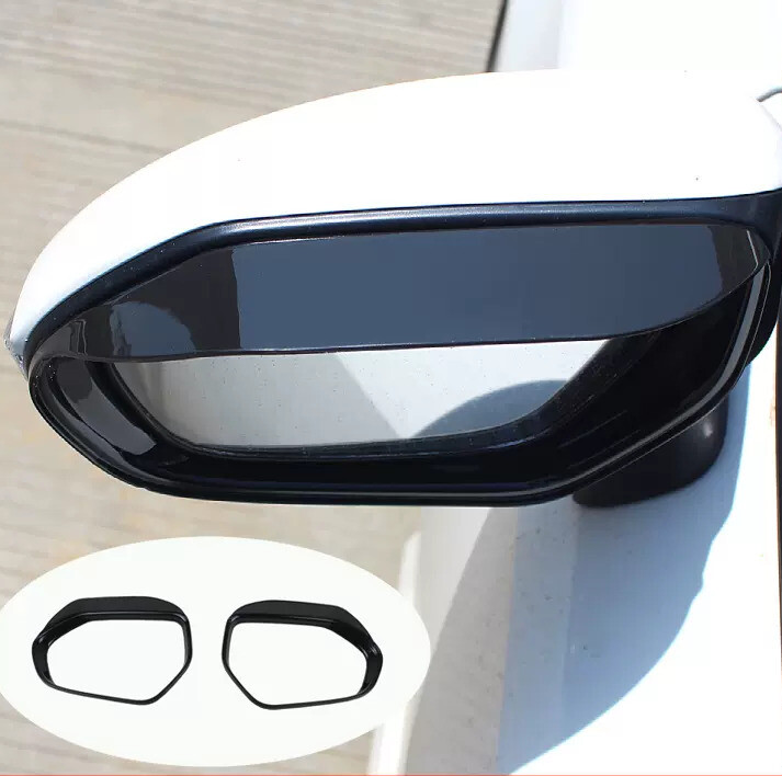 New For Toyota Corolla 2019-2024 Bright black Mirror Rain Eyebrow Trim 2PCS