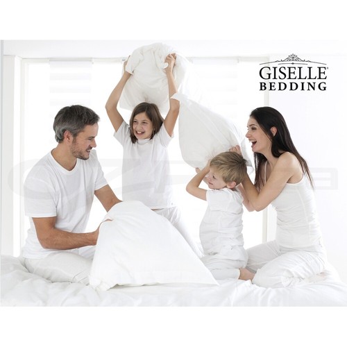 Giselle Bedding Pillows Hotel Family 4 Pack Pillow Bed Soft Medium Firm Cotton - Picture 7 of 12
