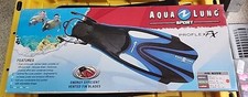 AQUA LUNG Sport ProFlex FX Men's 7-10 Women's 8.5-11.5 Blue Swim Fins Flippers