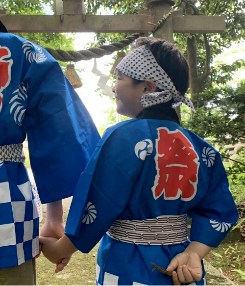 Pet Hanten Festival OBI Für Hunde – Japanisches Baumwoll-Hanten In Blau, Größe M, Inklusive Obi-Gürtel