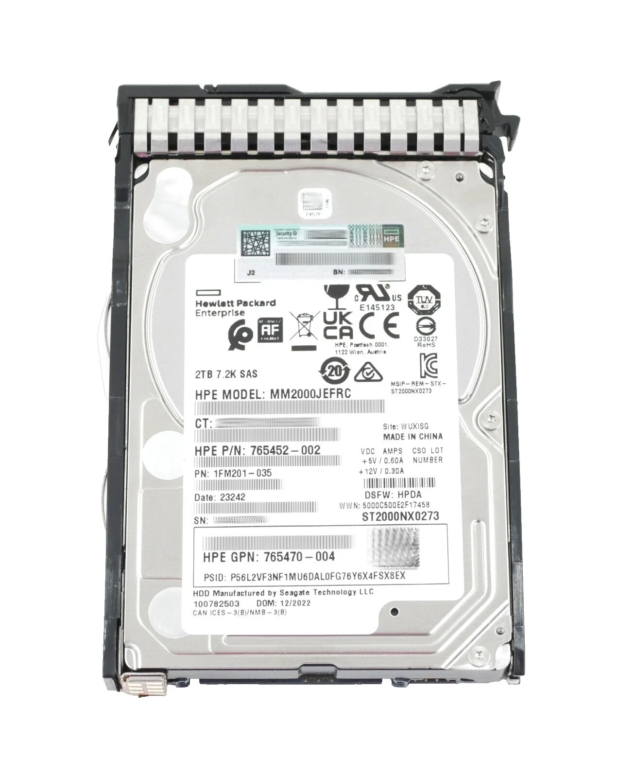 SAS de 2.5 pulgadas SATA unidades de disco duro interno 2TB