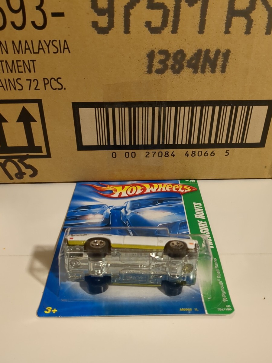 Hot Wheels 2008 TREASURE HUNT - '70 Plymouth Road Runner (White