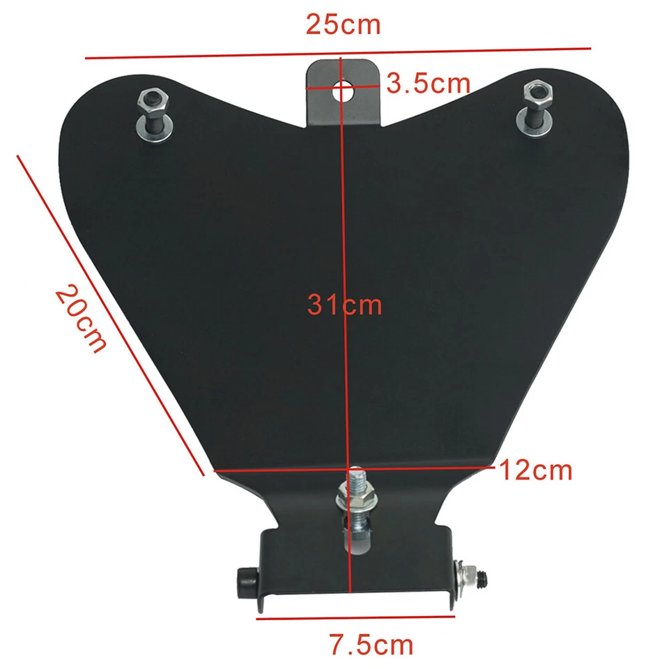 Motorcycle Black Solo Seat Base Plate Bracket For Harley Sportster XL883 Bobber - Изображение 3 из 4