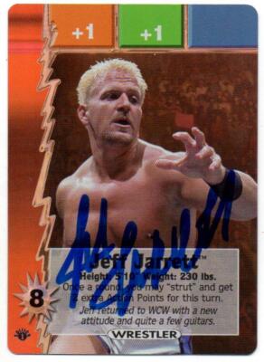Jeff Jarrett Signed WCW Monday Nitro Trading Card Game Wrestler