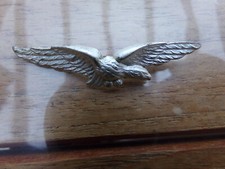 insigne charognard épervier tête droite-armée de l'air française-couleur argent