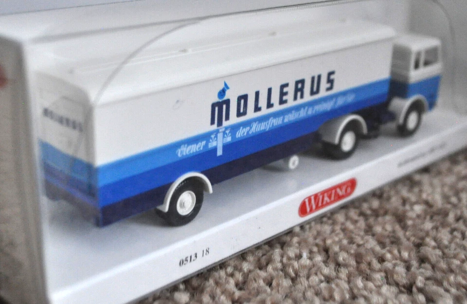 Wiking 0513-18 - MB 1620 Truck/Trailer ("MOLLERUS") - NEW w/BOX - Image 3 of 4