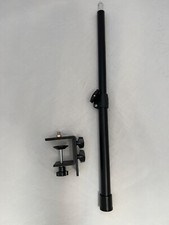  4 Adjustable Desk C Clamp Stands with Baby Pin - 13.7"-24"