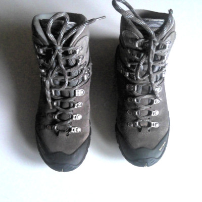 MEINDL Air Active Wanderschuhe Boots Schuhe VIBRAM Sohle Gr.38 UK 4,5 Grau