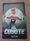 San Antonio Coyote Mascot  Autograph Poster To Tommy! 11 X 17 NBA Go Spurs!