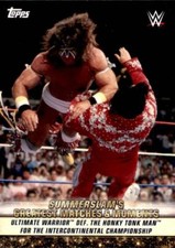 2019 Topps WWE Summerslam Greatest Matches GM-1 Ultimate Warrior Honky Tonk Man