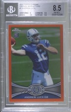 2012 Topps Chrome Retail Orange Refractor Andrew Luck #1 BGS 8.5 1f1