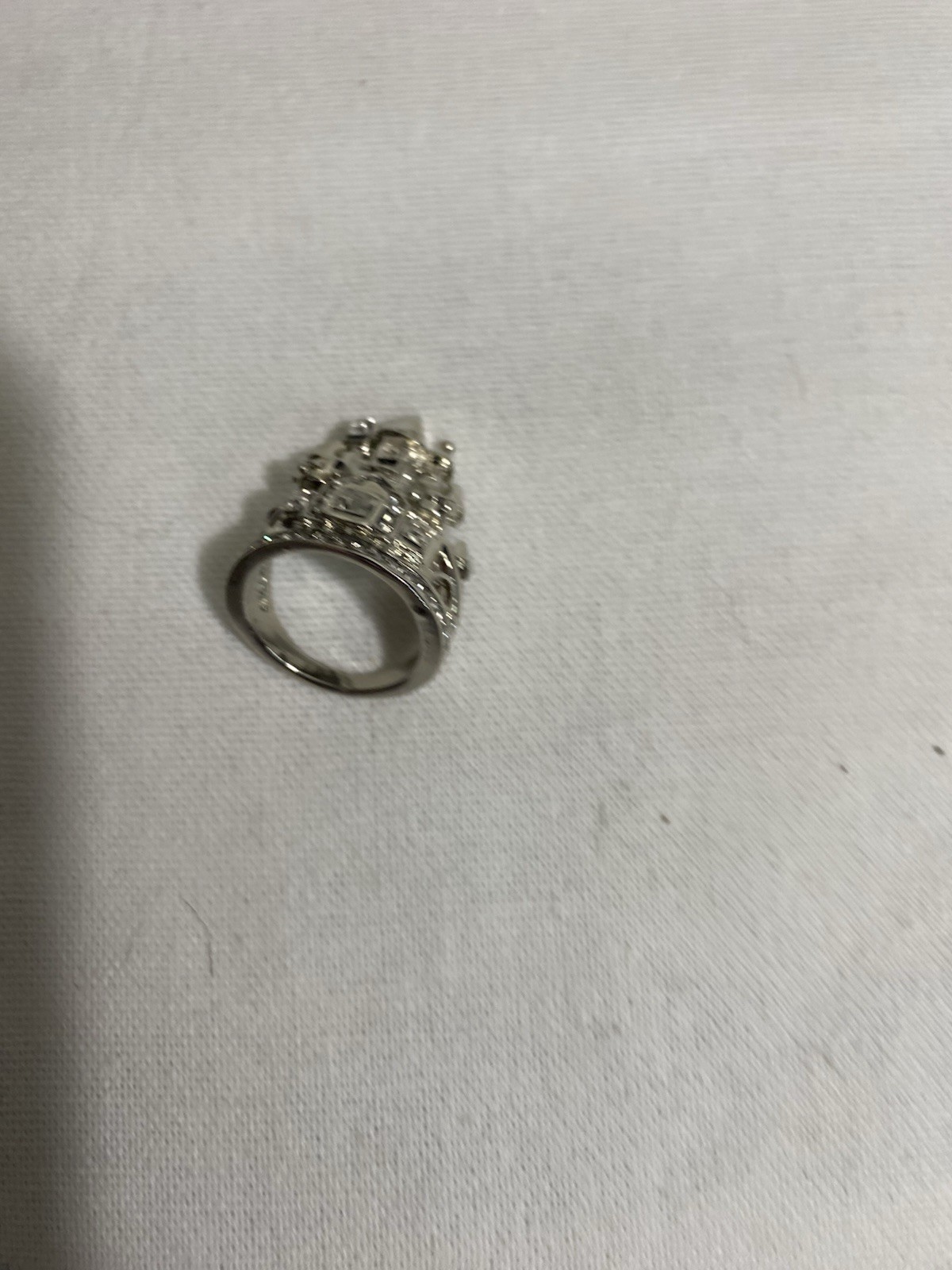 Silver Tone Statement Ring Lot Adjustable Fantasy… - image 7