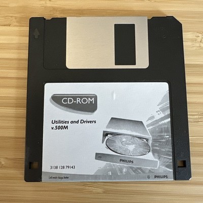 PC 3,5'' Disk ~ Philips CD-ROM Utilties and Drivers v.500M
