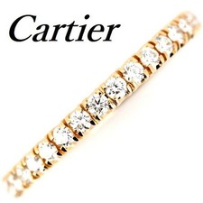 Anillo Cartier Étincelle de Cartier Media Eternidad Diamantes Oro Rosa K18 US3.75