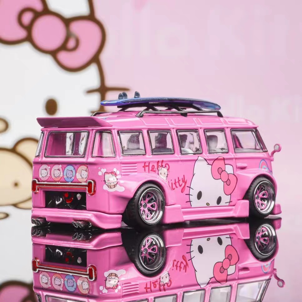 1/64 Liberty64 Hello Kitty Volkswagen T1 Widebody Diecast Rare