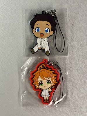 The Promised Neverland Phil & Emma rubber keychains