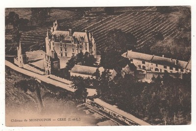 RARE POSTCARD 37 - CERE: CHÂTEAU DE MONTPOUPON (INDRE-ET-LOIRE) WRITTEN