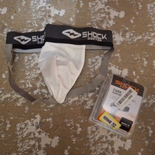 Shock Doctor Core Supporter With Cup Pocket Men's Medium Waist 32"-34" White