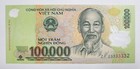 Viet Nam 2023 / 100,000 Dong Polymer Super Radar Serial number 23333332 Gem UNC