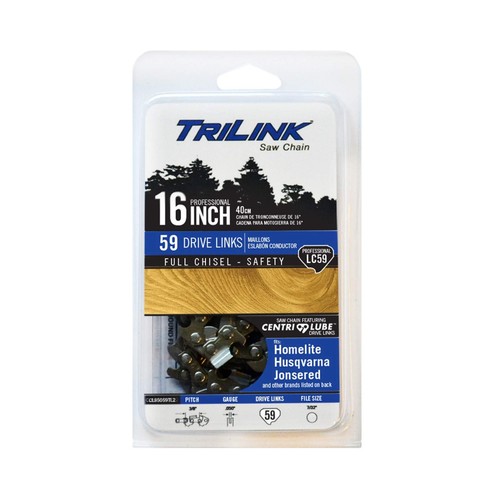3/8 LP .050 Gauge 59 Drive Links 16 in. Chainsaw Chain with/for Homelite 130,...