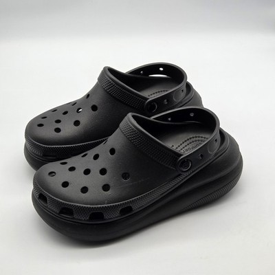 Crocs - Black Mega Crush  Size 7 Women's Shoes Clogs 