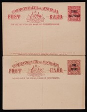 AUSTRALIA 1911-54 Pocztówki papiernicze 10 sztuk. ACSC kot 1000 $