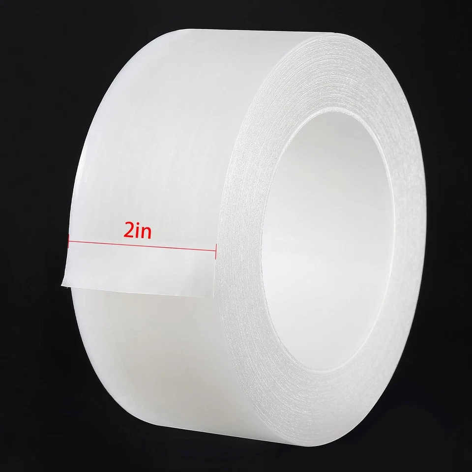 Cinta adhesiva transparente para puertas y ventanas 2 pulgadas x 33 yardas Foto 2 de 4