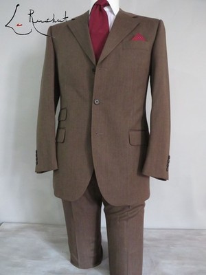 Patrick Hellmann Made in UE fine herringbone weave side vent full suit 40 R