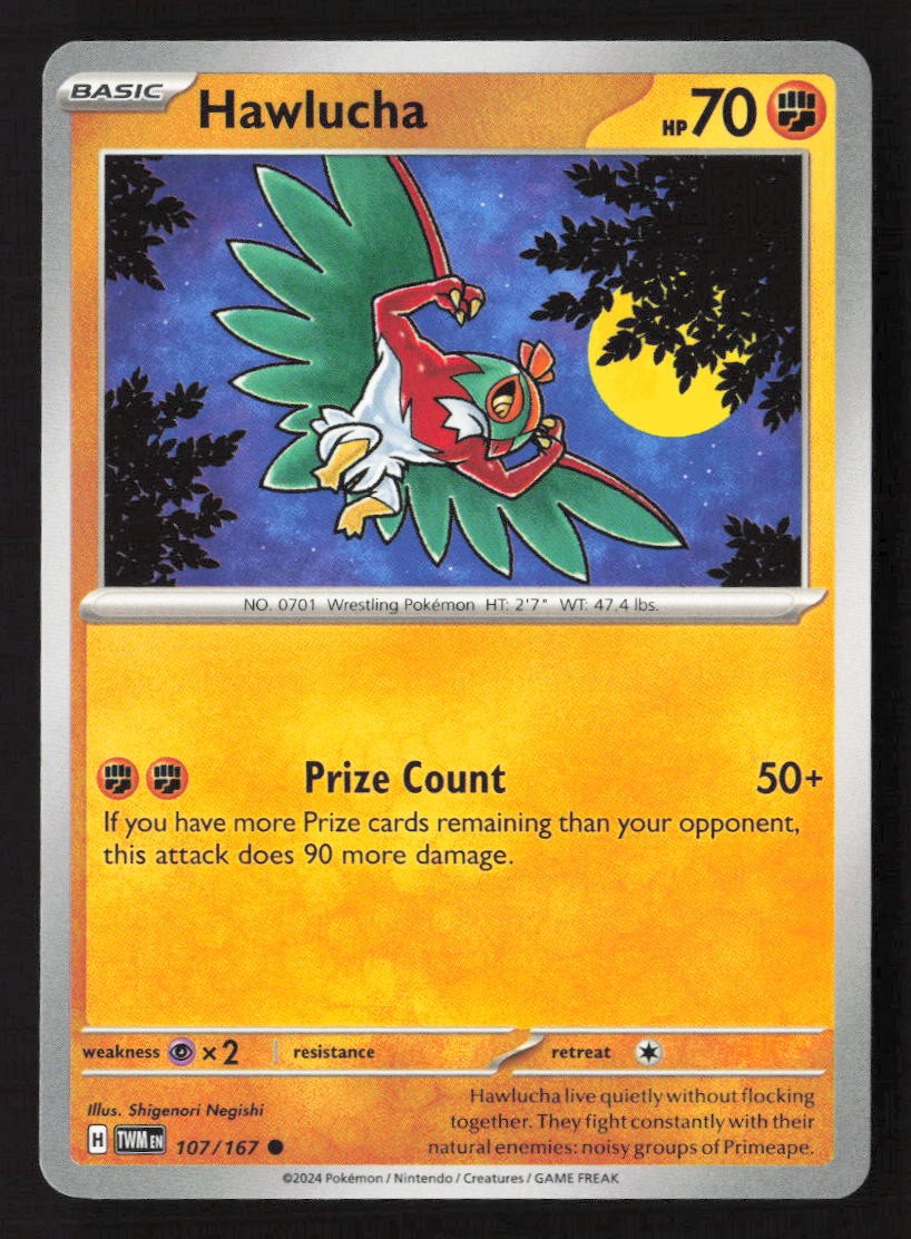 Hawlucha Common TWM 107/167 NM Pokemon TCG