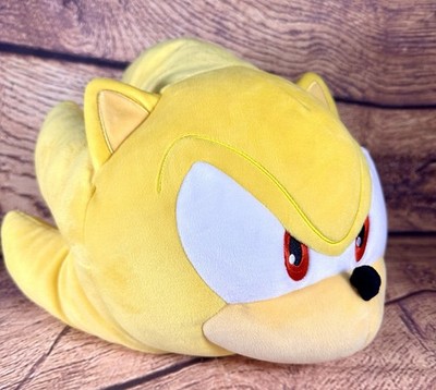 Club Mocchi Mocchi Sonic The Hedgehog Super Sonic Mega Plush Figure 15'' - Sonic 