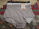 3- Black/White/Gray Print Warner's 10430 Microfiber Brief Panties *NEW* L 7 — photo 1