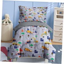 4 Pcs Comforter Set Size, Construction Vehicles Car Toddler Cartoon Car 5