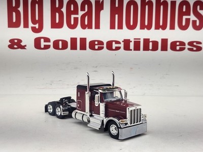 1/64 New DCP Legendary Red & Black 589 Peterbilt 58'' Flattop Sleeper