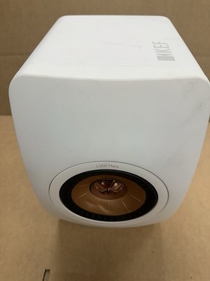 KEF LS50 META Bookshelf Speaker-EACH-MINERAL WHITE LS50META- CONNECTOR-C PICS