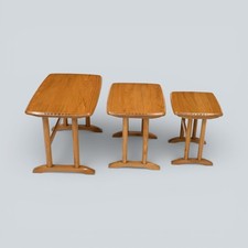 Ercol Nest Of Tables Chedworth Nest of 3 Tables Light Finish FREE UK Delivery*