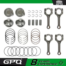 Pistons Kit Connecting Rods For 2009-2016 Scion TC Toyota Rav4 Camry 2.5L 2ARFE