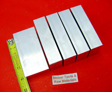 5 Pieces 1" X 2" ALUMINUM 6061 FLAT BAR 4" long Solid T6511 Extruded MILL STOCK