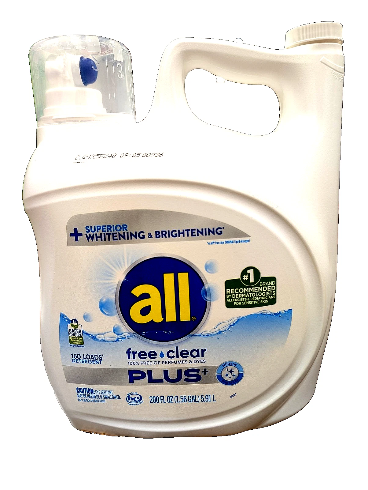 All Free & Clear Plus+ HE Liquid Laundry Detergent 160 loads 200 Fl Oz
Opens in a new window or tab
