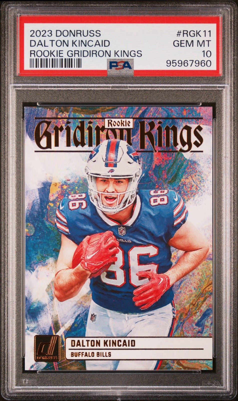 Dalton Kincaid Panini Donruss Rookie Gridiron Kings #RGK11 Base