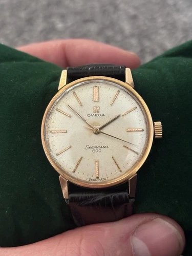 Omega Seamaster 600 Gold-Plated, Manual 34mm, keeping excellent time