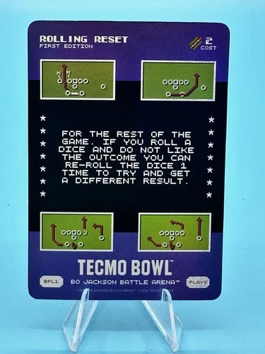 2026 Battle Arena Tecmo Bowl - Rolling Reset 1st Edition Plays *Ultra Rare* BPL1