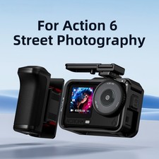 For DJI OSMO ACTION 6 Street Photography Handle Kit Camera Protective Frame Set