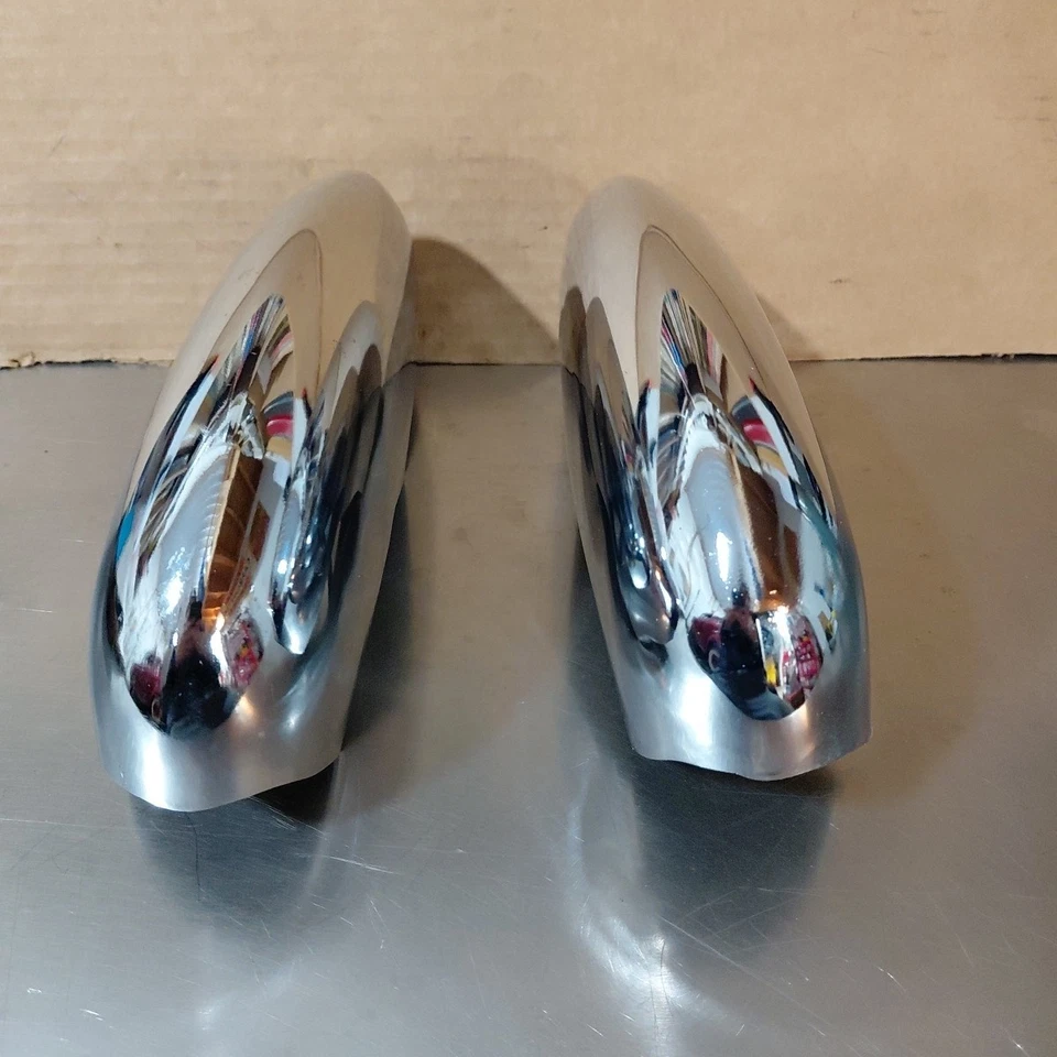 1953 Studebaker Champion & Commander Vertical Front Bumper Gaurds Sedan NOS PAIR - Image 2 of 4